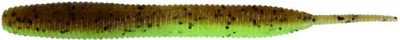 Силикон Keitech Sexy Impact 3.8" (упак.10шт) 401 Green Pumpkin/Chartreuse