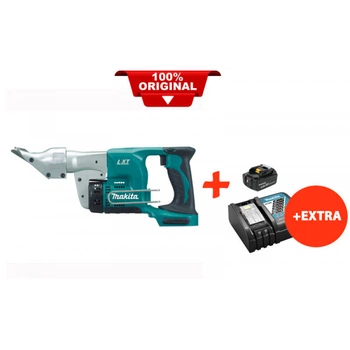 Аккумуляторные ножницы по металлу Makita DJS130Z+акк.18V 5 Ah+быстрозарядное ЗУ (DJS130RT)