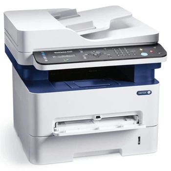 МФУ Xerox WorkCentre 3225 / Лазерная монохромная печать / 1200x1200 dpi / A4 / 28 стр/мин / USB 2, Ethernet, Wi-Fi / Кабели в комплекте б/у