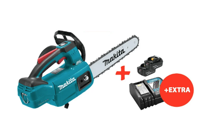Аккумуляторная цепная пила Makita DUC254Z+2 акк.18V 5 Ah+быстрозарядное ЗУ (DUC254RT2)