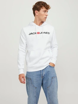 Худі чоловіче Jack & Jones 12137054-13 M Біле (5714498820624)