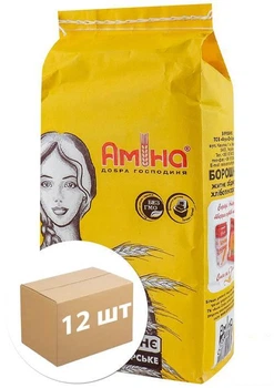 Мука ржаная ТМ "Амина" 1кг упаковка 12 шт (146230)