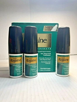 Розчин міноксидилу для росту волосся та бороди Rogaine Regular Strength Minoxidil 2% (3х60 мл)