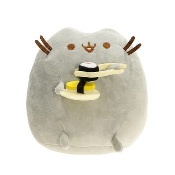 Плюшевая мягкая игрушка Кот Пушин с суши 15х15 см Pusheen Cat