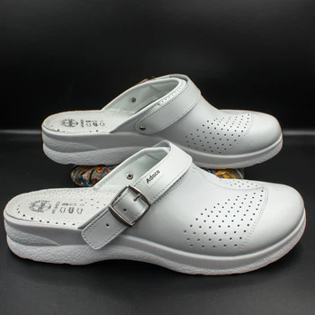 Чоловічі сабо шкіряні Adaco 712sr white 46р