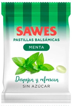 Witaminowe lizaki Sawes Sugar Free Peppermint Candy Bag 50 g (8470003501576)