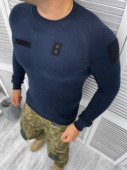 Тактический синий мужской свитшот размер XL