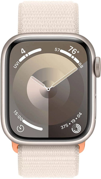 Смарт-годинник Apple Watch Series 9 GPS + Cellular 41mm Starlight Aluminium Case with Starlight Sport Loop (MRHQ3)