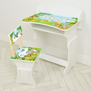 Парта Bambi Алфавит HB-301-14 White / Green (HB-301-14)