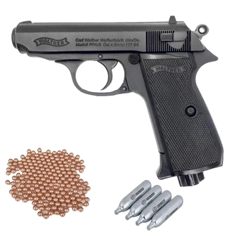 Пневматический пистолет Umarex Walther PPK/S Blowback