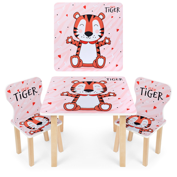Столик Bambi Tiger 506-59 White / Red (506-59)