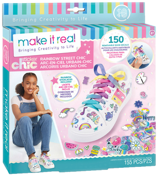 Набір для творчості Make it Real Sticker Chic Rainbow Прикраси для взуття 150 шт (695929013240)