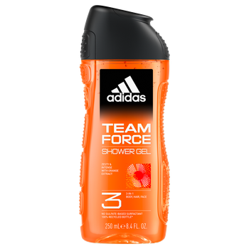 Żel pod prysznic Adidas Team Force 3 w 1 dla mężczyzn 250 ml (3616304240577)