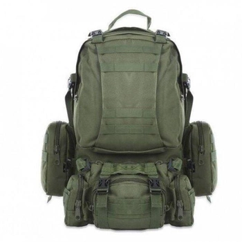 Рюкзак тактический с подсумками 55 л, (53х35х22 см), b08, масло ART 8144