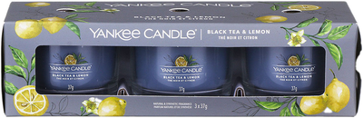 Набір мінісвічок Yankee Candle Tea & Lemon 3 x 37 г (5038581128313)