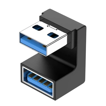 Переходник адаптер П-образный USB 3.0 Male - USB 3.0 Female (48620)