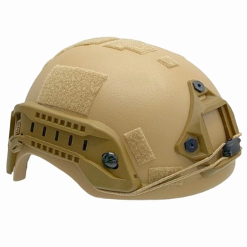 Каска шлем кевларовая военная тактическая Производство Украина ОБЕРІГ R (песочный)клас 1 ДСТУ NIJ IIIa