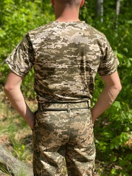 Тактична футболка піксель ЗСУ бавовна 52 (XL)