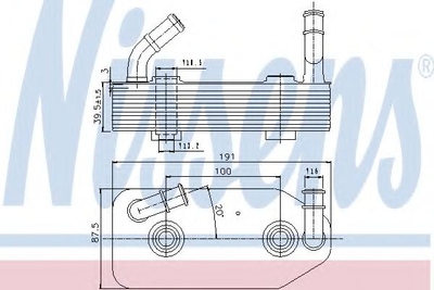 Маслорад. AI A 3/S 3(96-)1.6 i(+)[OE 096409061G] Nissens (90667)