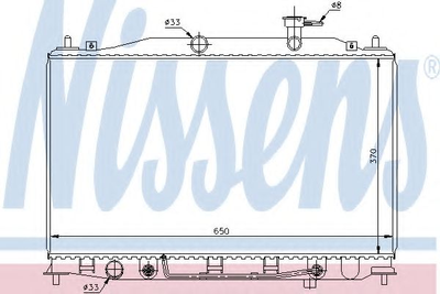 Радіатор HY ACCENT(05-)1.6 i 16V(+)[OE 25310-1E100] Nissens (67503)