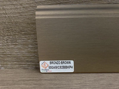 Плінтус Luciano allurivest K Форми P4 2400x82x15 Палітра кольорів 500AMC82BBKP4