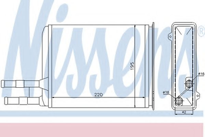 пічка PT BOXER(94-)1.9 D(+)[OE 1307156080] Nissens (73984)