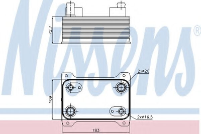 Масл.рад. AI A 8/S 8(03-)3.0 i(+)[OE 4E0317021H] Nissens (90747)