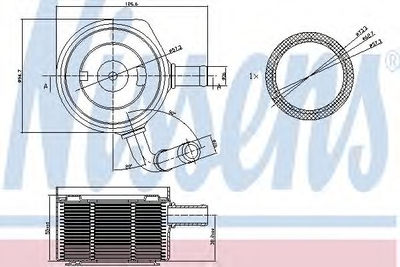 Масл.рад. RN CLIO II(01-)1.5 dCi(+)[OE 8200068115] Nissens (90669)