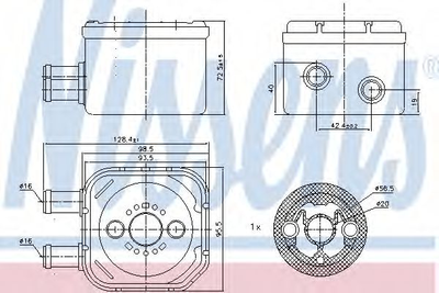 Масл.рад. AI A 3/S 3(96-)1.9 TDi(+)[OE 028.117.021 C] Nissens (90652)