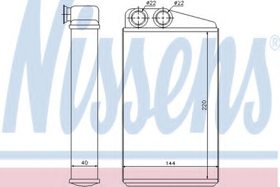 пічка RN MEGANE II(02-)1.4 i 16V(+)[OE 77 01 207 712] Nissens (73249)