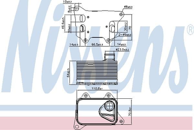Масляный Радіатор VOLKSWAGEN PASSAT B8 (3G2, 3G5) (14-) 1.8 TSI Nissens (90914)