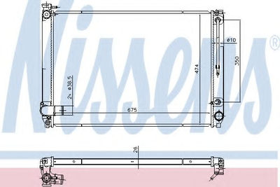 Радиатор LS RX 350[OE 16041-0P180] Nissens (646887)