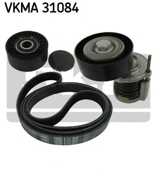 Комплект поликлиновый (ремень+ролики) SKF (VKMA31084)