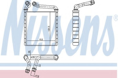 пічка VW GOLF V(03-)1.4 i 16V(+)[OE 3C0.819.031] Nissens (73979)