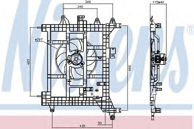 Вент-р RN DUSTER(10-)1.5 dCi(+)[OE 8200880554] Nissens (85711)