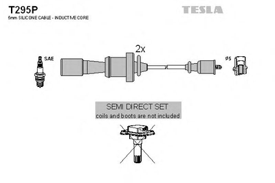 Комплект кабелей зажигания Tesla (T295P)