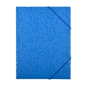 Папка на резинке А4 4161 узор Синий Bambi 4161(Blue)