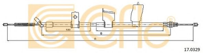 Трос ручника Cofle (170329)