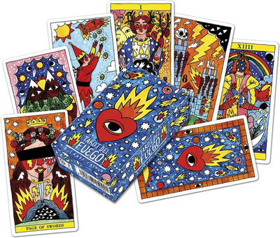 Karty tarota Fournier Tarot del Fuego by Ricardo Cavolo 1 talia x 78 kart (8420707450991)