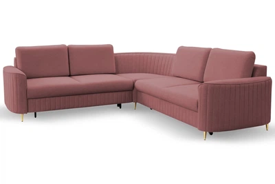 Кутовий диван з функцією сну праворуч Laren Meble Laski 255x86x255