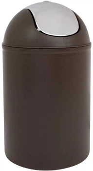 Відро Trento Deco з хромованою кришкою Шоколад (Tr37068)