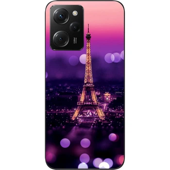 Силиконовый чехол SMTT для Xiaomi Poco X5 Pro 5G с картинкой Париж ночью