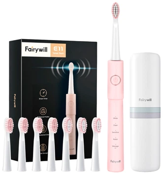 Электрическая зубная щетка Fairywill E11 pink