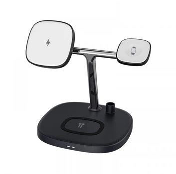 Док-станція 4в1 WiWU M8 Бездротовий зарядний пристрій Wireless Charger Black