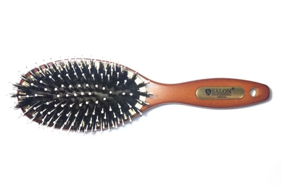 Расческа-щетка Salon Professional 7695CLG комбинированная с деревянной ручкой