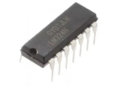 Чип LM324N DIP14 операционный усилитель