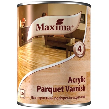 Паркетний лак Maxima поліуретан-акриловий глянець 0.75 л.
