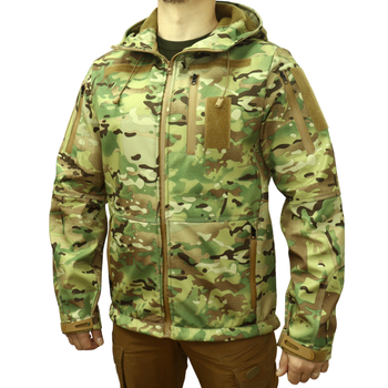 Куртка тактическая Soft Shell демисезонная размер S мультикам