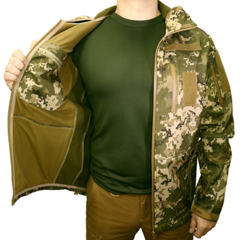 Куртка тактична Soft Shell демісезонна розмір S піксель