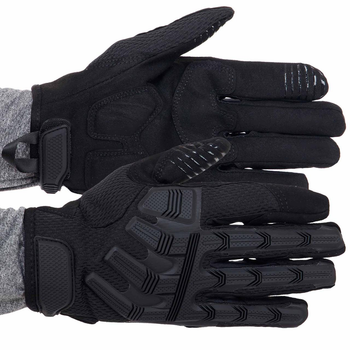 Тактичні рукавички із закритими пальцями Military Rangers BC-9875 розмір XL чорний